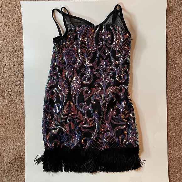 Black Flapper Dance Costume - Picture 1 of 6